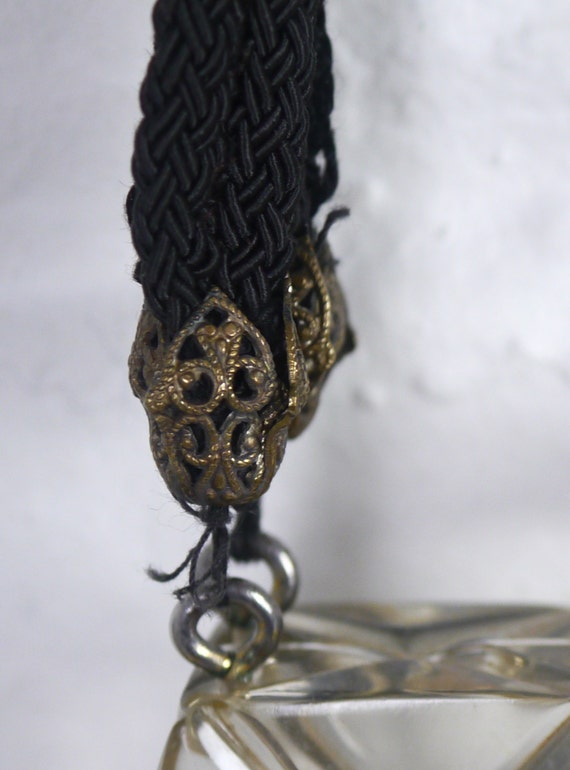 Free US Shipping! Vintage 1940s Black Crochet Pur… - image 7