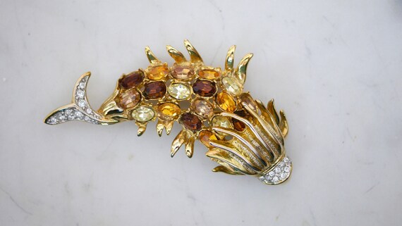 Kenneth Jay Lane Dolphin Brooch KJL - image 1