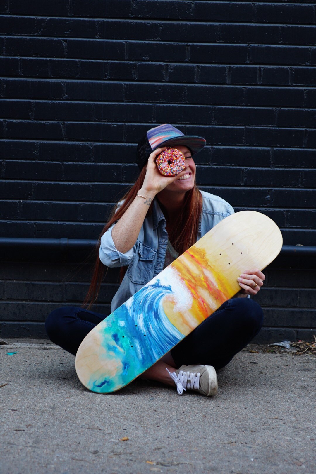 Custom Hand Painted Skateboard Deck Your Very Own One of a Etsy