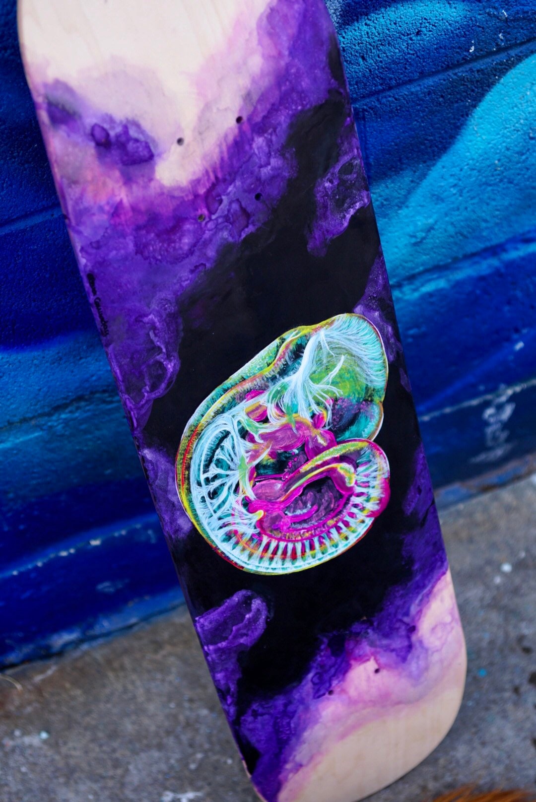 Custom Hand Painted Skateboard Deck Your Very Own One of a Etsy