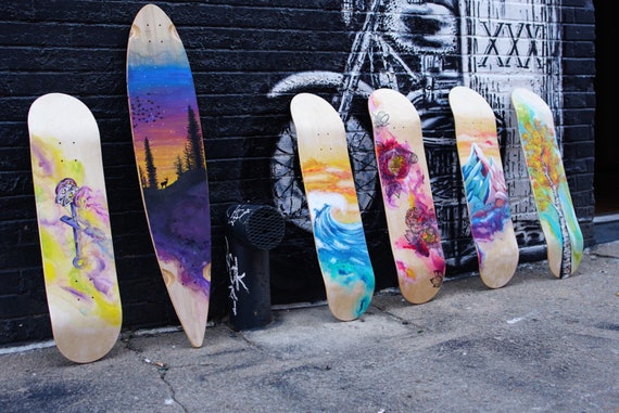 sla Blaze instant Your Very Own. One of a Kind Custom Skateboard Deck Hand - Etsy