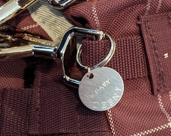 Custom Stamped Aluminum Horse Blanket Tag or Dog Tag