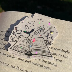 Fantasy Book Magnetic Bookmark: Holographic Book Lover Gift