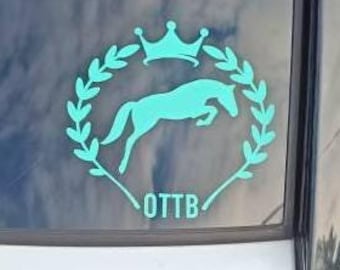 OTTB Vinyl Decal || Off-track Thoroughbred || many color options