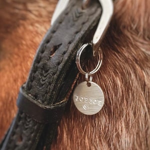 Custom Hand Stamped Bridle Tag | Dog Tag