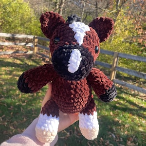 Custom Crochet Plush Pony: Chenille Amigurumi Horse