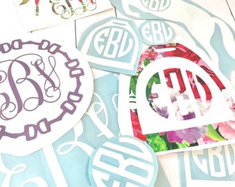 Equestrian Vinyl Monogram Decals