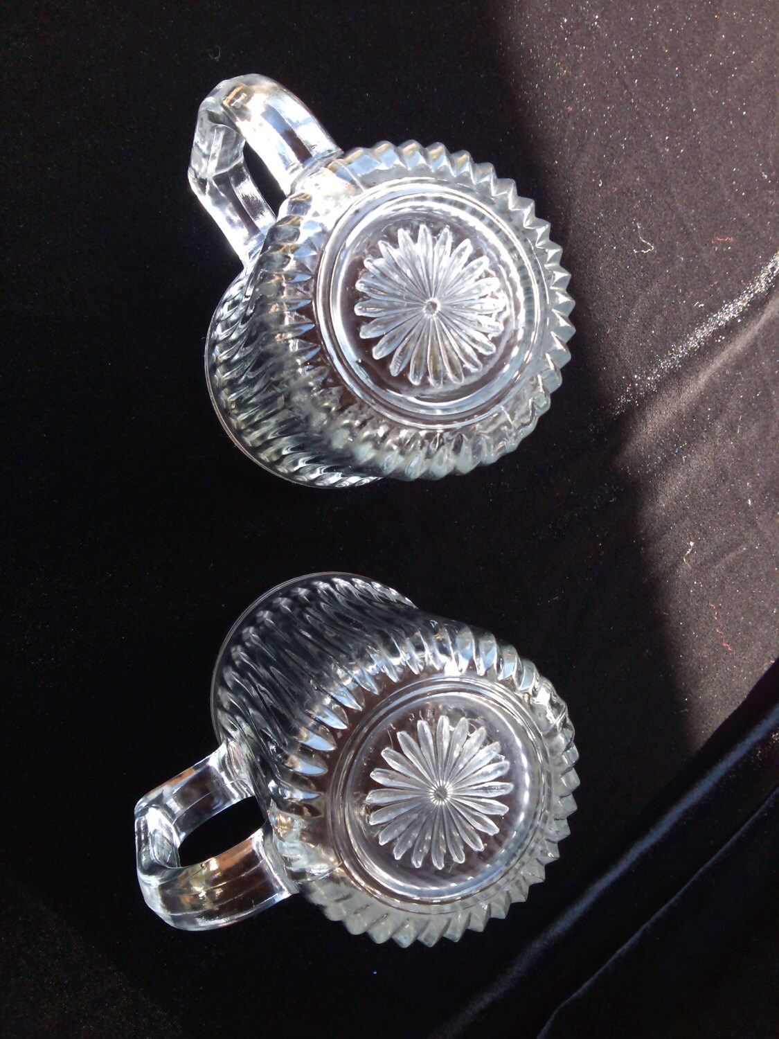 Vintage Clear Ribbed Glass Coffee Mugs KIG Indonesia with Etsy