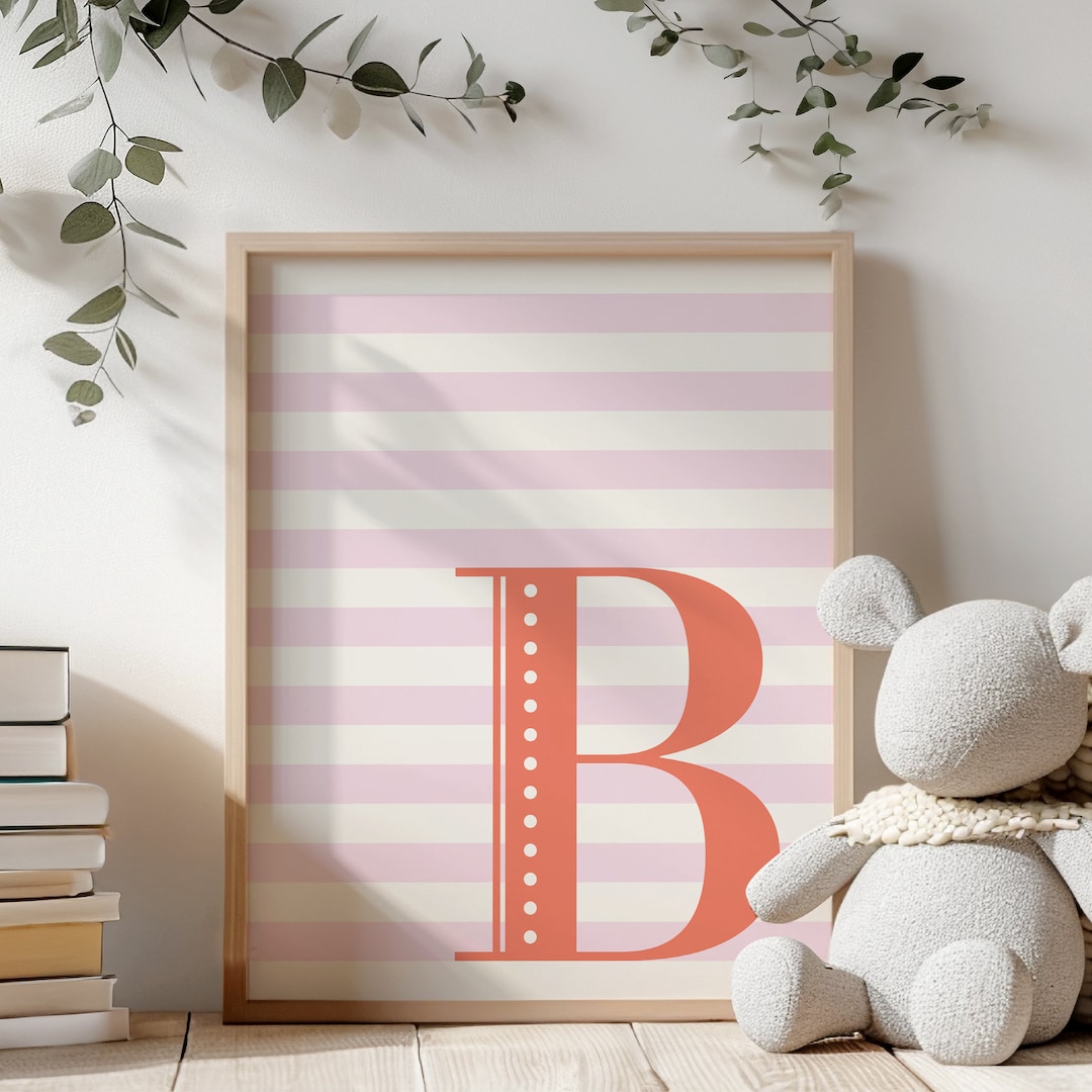 summer-stripes-monogram-print-letter-b-custom-baby-shower-printable