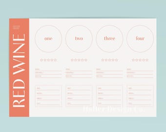 Wine Tasting Kit: Placemats & Cards, Galentine's Dinner, Girls Night, Date Night (Digital Download)