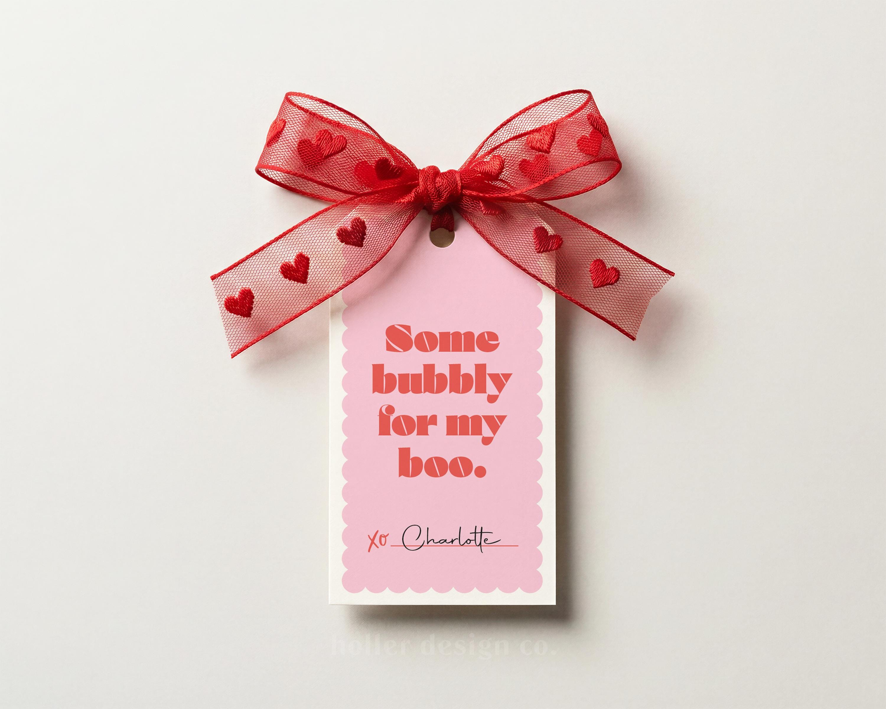 23 Valentine's Day Printable Bottle Labels for Festive Fun 9 Valentine's Day Wine Tags, Printable Gift Tags (Digital Download PDF)