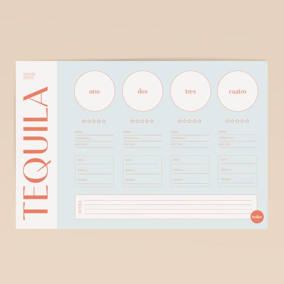Tequila Tasting Kit: Placemats & Cards (Digital Download), Bachelorette Party, Cinco de Mayo Party