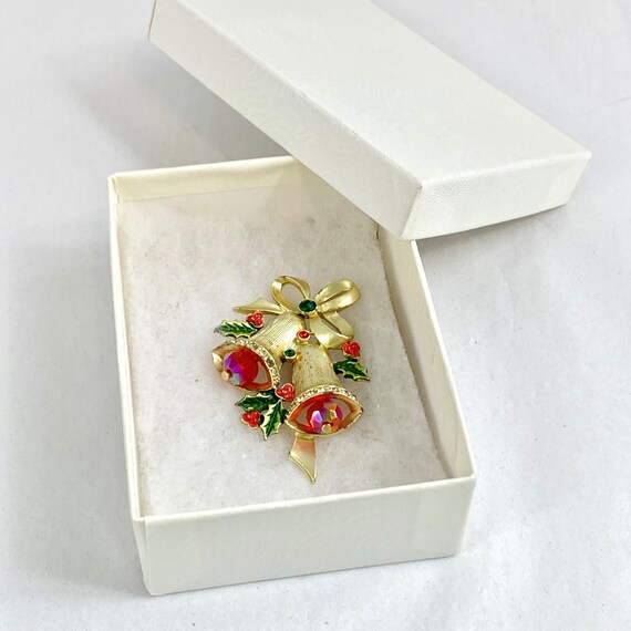 Christmas Bell Brooch, Christmas Bells, Holiday P… - image 6