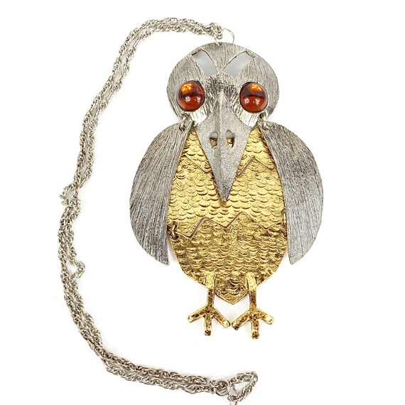 Massive Crow Bird Necklace Kenneth J Lane KJL Copy - image 1