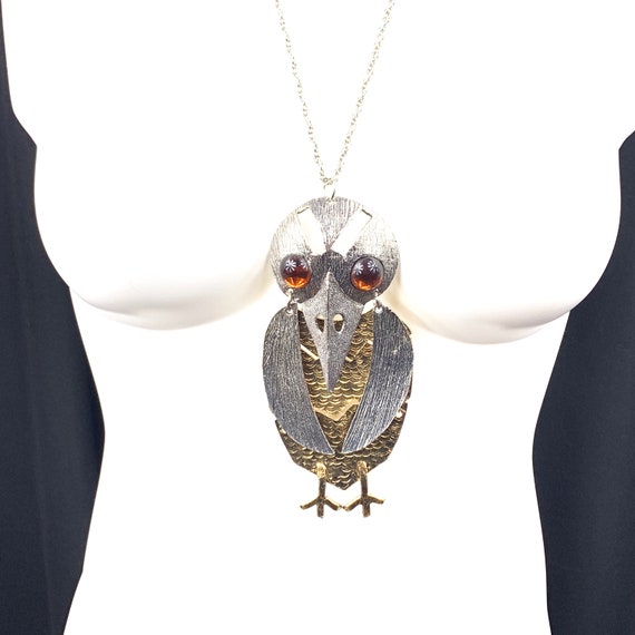 Massive Crow Bird Necklace Kenneth J Lane KJL Copy - image 6