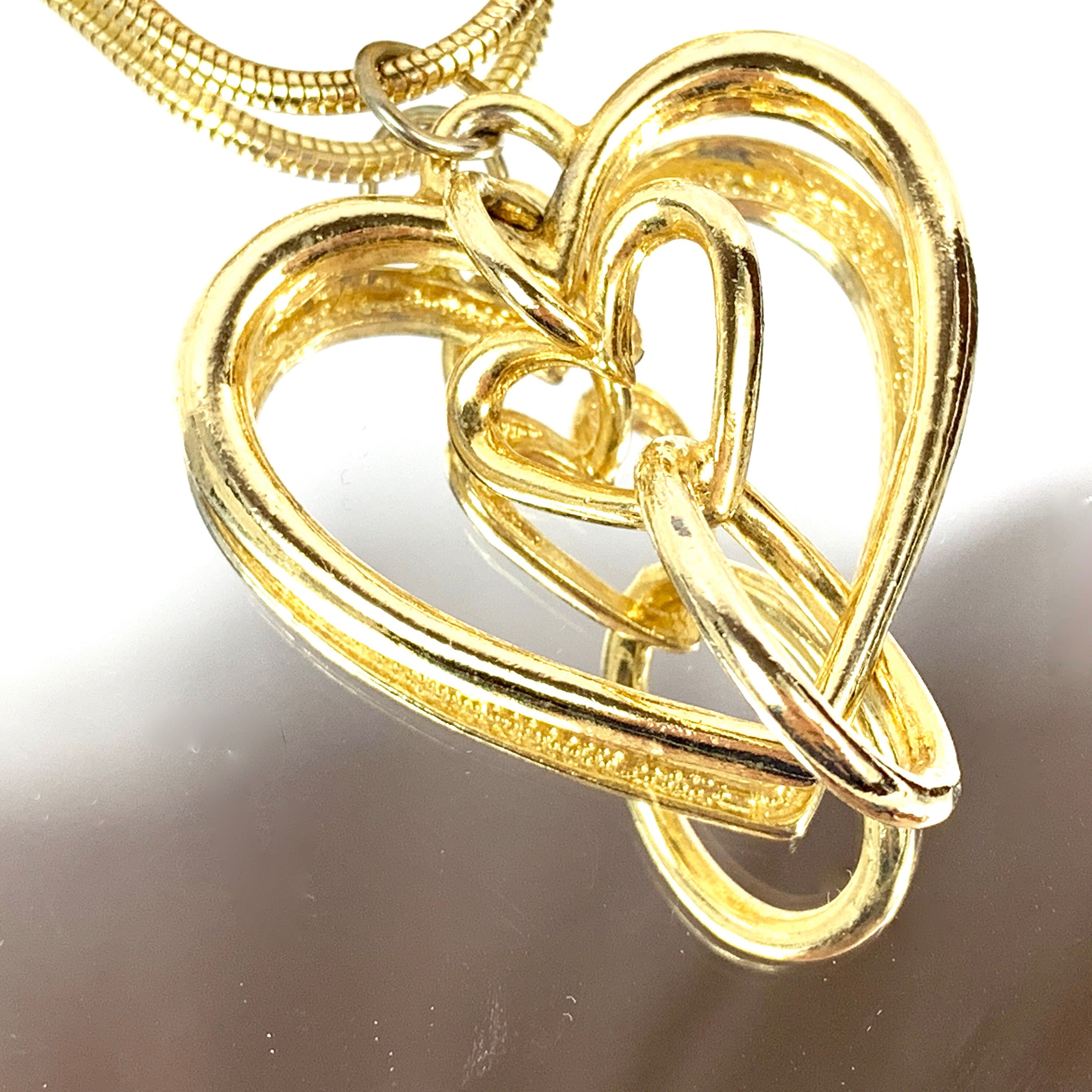 Stefano Oro Fiori Ricami 14K Gold Padlock Clasp Convertible Paperclip  Link Necklace 