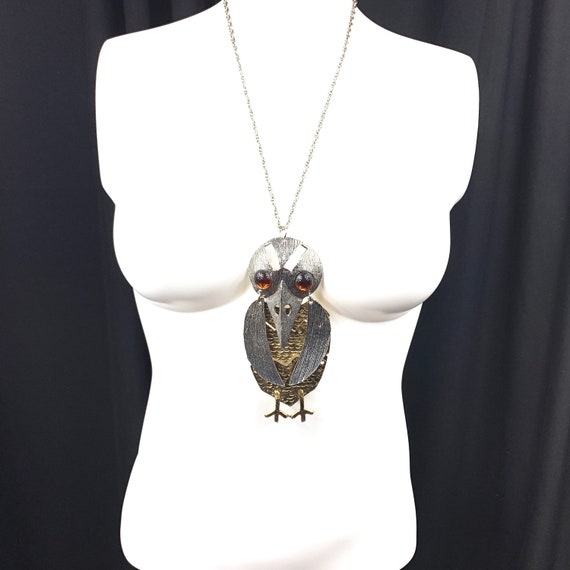 Massive Crow Bird Necklace Kenneth J Lane KJL Copy - image 7