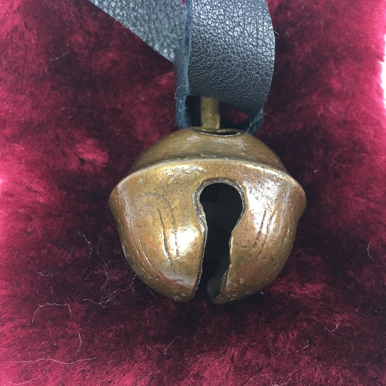 Antique Polar Christmas Sleigh Bell First Gift Express Vintage Christmas Ornament 7L05