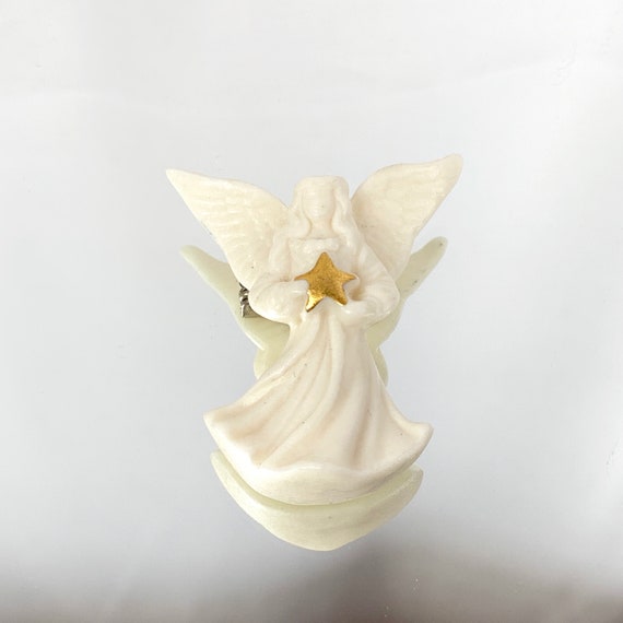 Lenox Porcelain Christmas Angel Brooch Rare Beauty Holiday Wedding
