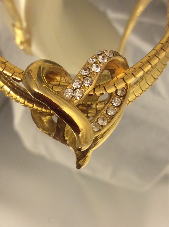 Nina Ricci French Gold Heart Necklace