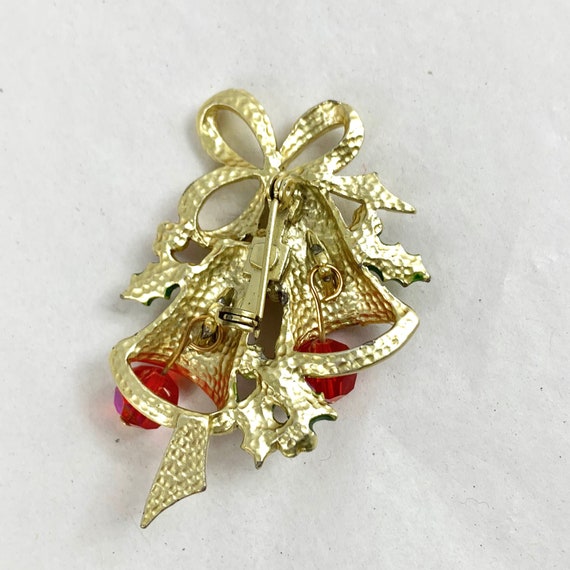 Christmas Bell Brooch, Christmas Bells, Holiday P… - image 8