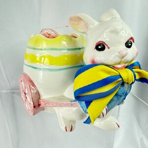 ヴィンテージ ブルーミングデールズ バニー ラビット イースターエッグ オーナメント 花瓶
