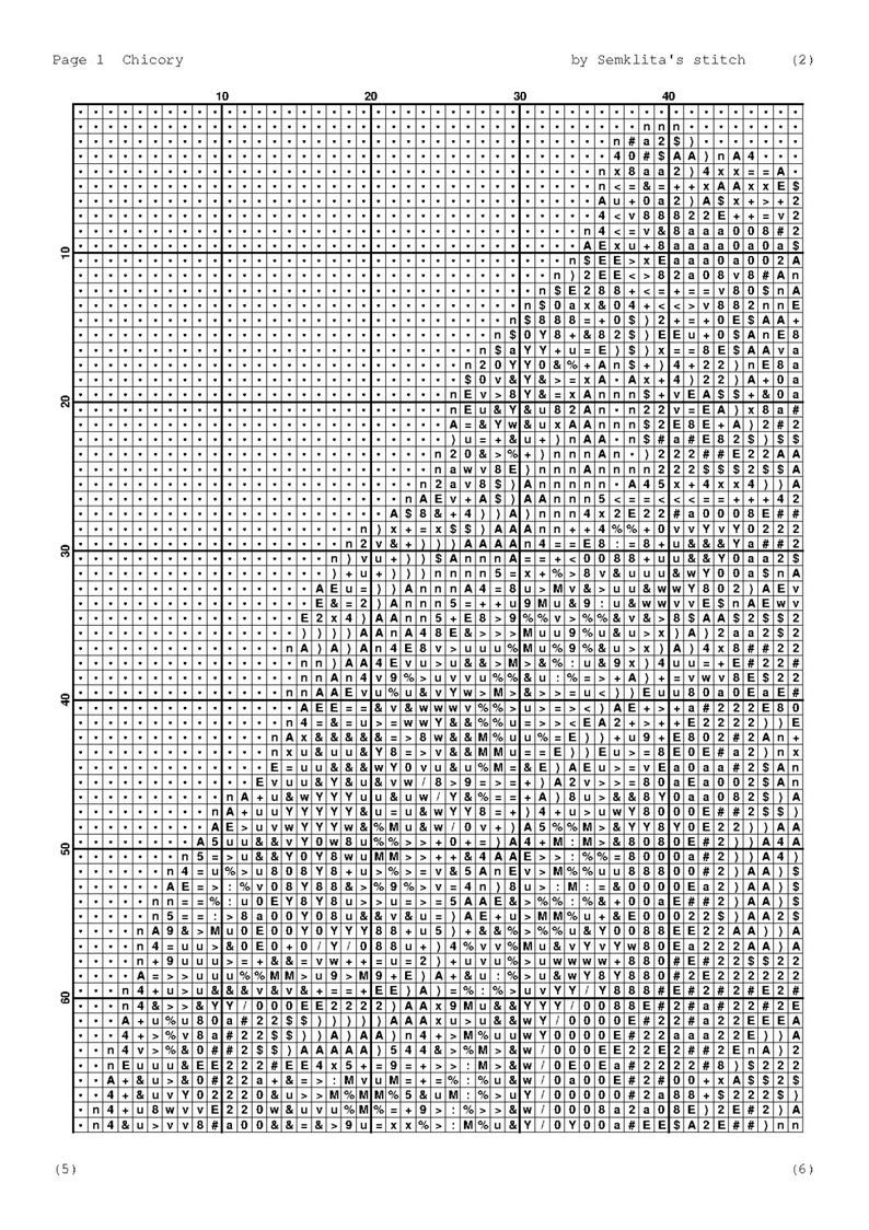 Cross Stitch Pattern PDF, Counted Cross Stitch Chart, Needlecraft