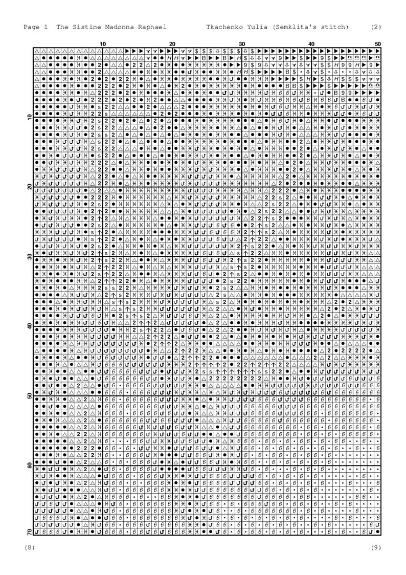 Cross Stitch Pattern PDF, Counted Cross Stitch Chart, Needlecraft