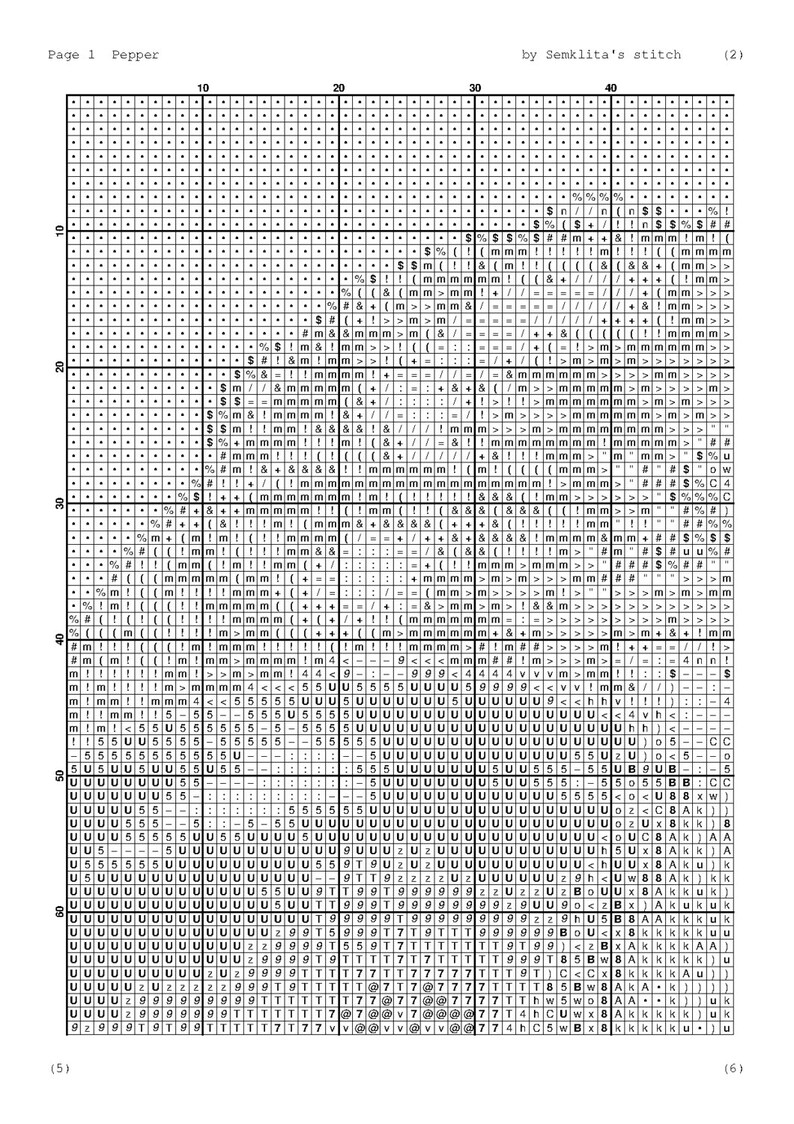 Cross stitch pattern pdf pattern counted cross stitch chart Etsy