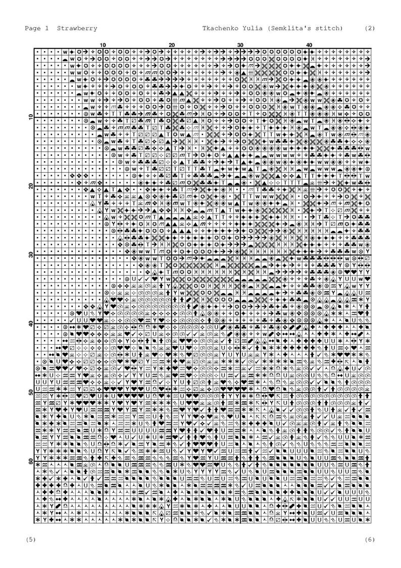 Cross stitch pattern PDF, counted cross stitch chart, needlecraft printable pattern, cross stitch design image 2