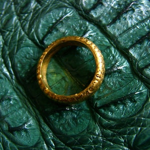 OPV 24K pure gold wedding band ring (.9999 pure gold 5mm half circle band)