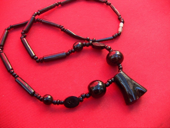 Black Coral Necklace - Raw Beauty - image 1