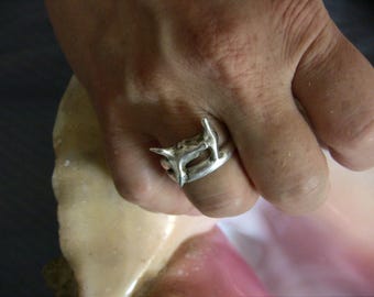 Hammerhead Shark on 9999 pure silver by OPV