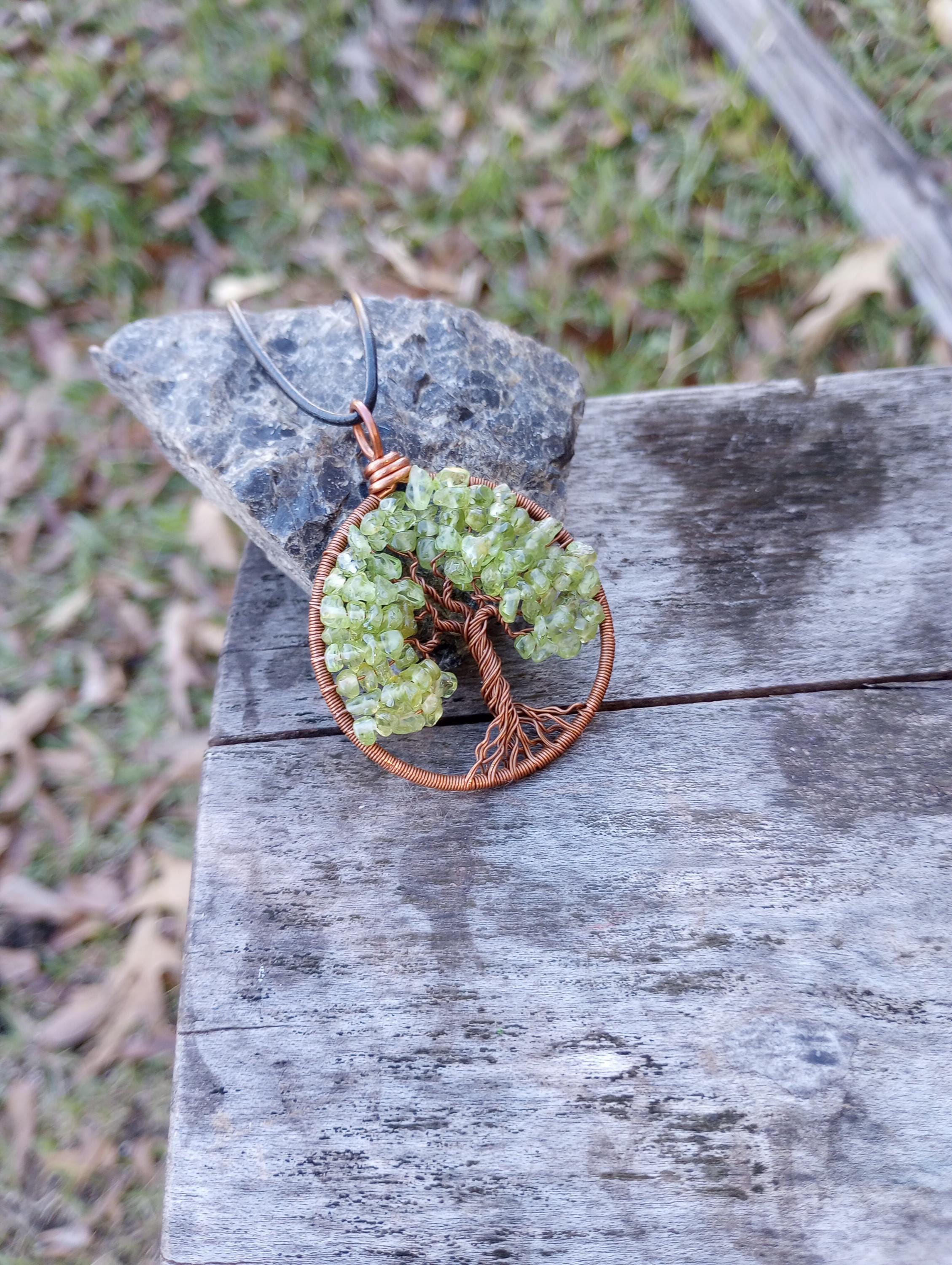 Peridot tree of life pendant - Thumbnail 7