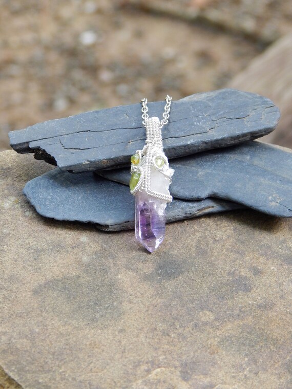 Amethyst Necklace Amethyst Crystal Amethyst Crystal Amethyst Pendant Boho Raw Amethyst Vera Cruz Amethyst