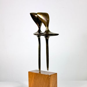 Mid Century Modern Mary Bolte Abstract Bronze Modernist Figural Sculpture circa 1950s image 2