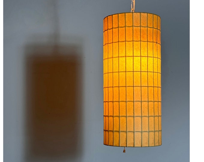 Rare Original Vintage George Nelson Cylinder Bubble Pendant Lamp Howard Miller Mid Century Modern 1950s