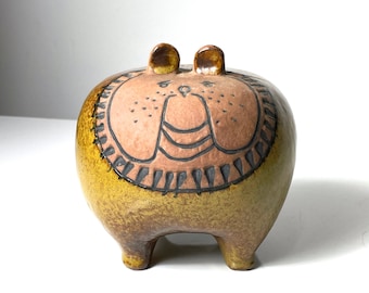 Lisa Larson Gustavsberg Bulldog Sculpture Figurine 1960s