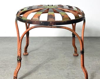 Francois Carre Deauville Art Deco Sunburst Garden Stool Circa Early 1900's