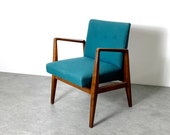 Vintage Jens Risom Upholstered Armchair 1960s