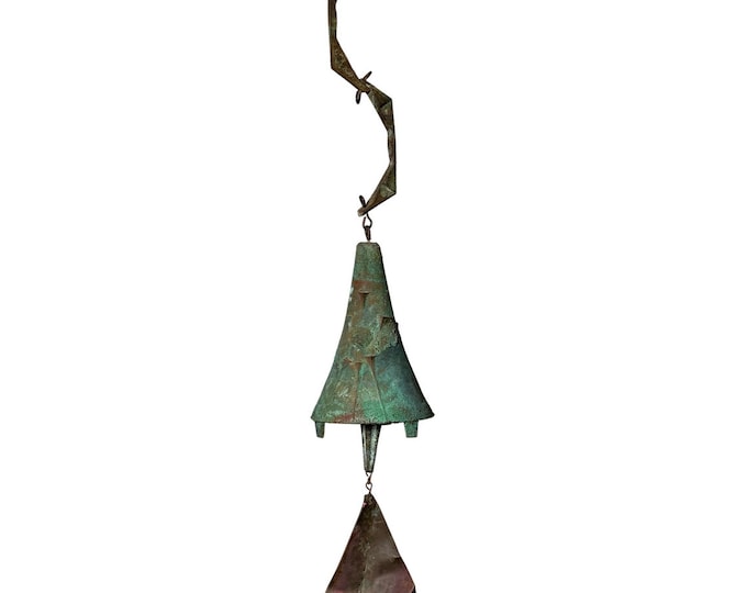 Early Vintage Paolo Soleri Brutalist Cast Bronze Bell Wind Chime Arcosanti 1970s