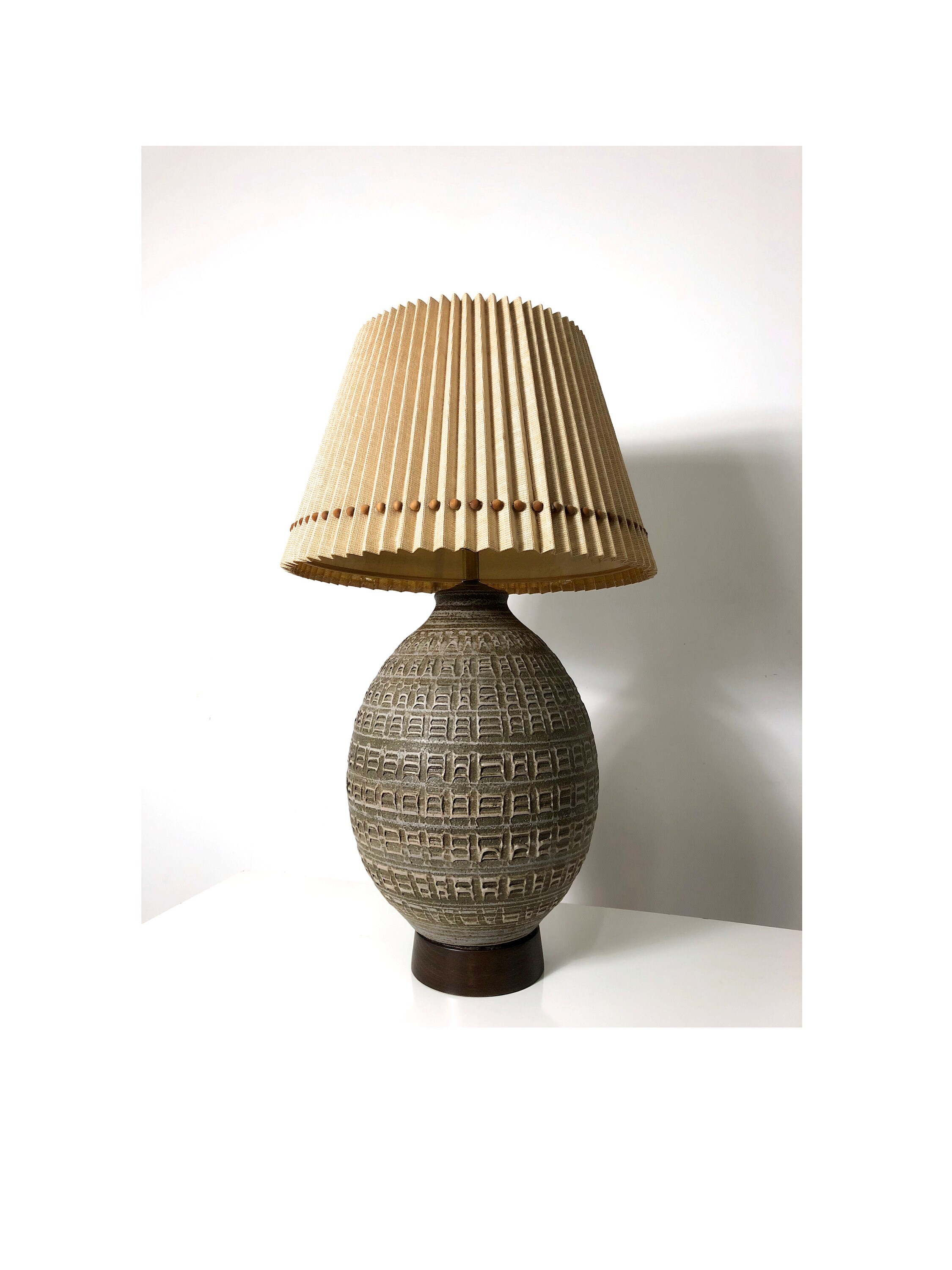 Large Studio Pottery Table Lamp Shade 1960 S