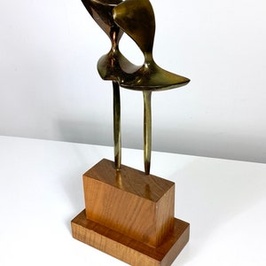 Mid Century Modern Mary Bolte Abstract Bronze Modernist Figural Sculpture circa 1950s image 4