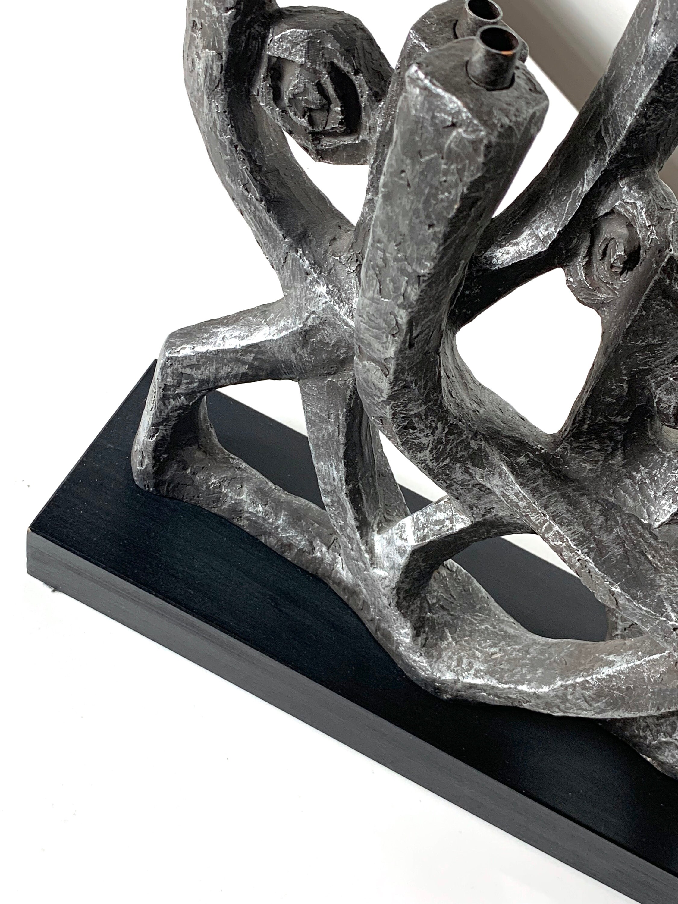 Vintage klara sever austin prod brutalist menorah 1970 s