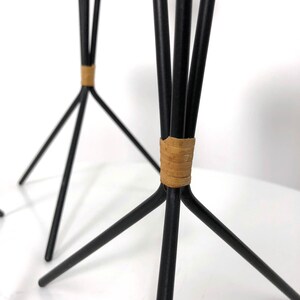 Trio of Scandinavian Tripod Candle Holders Laurids Lonborg 1960's image 8