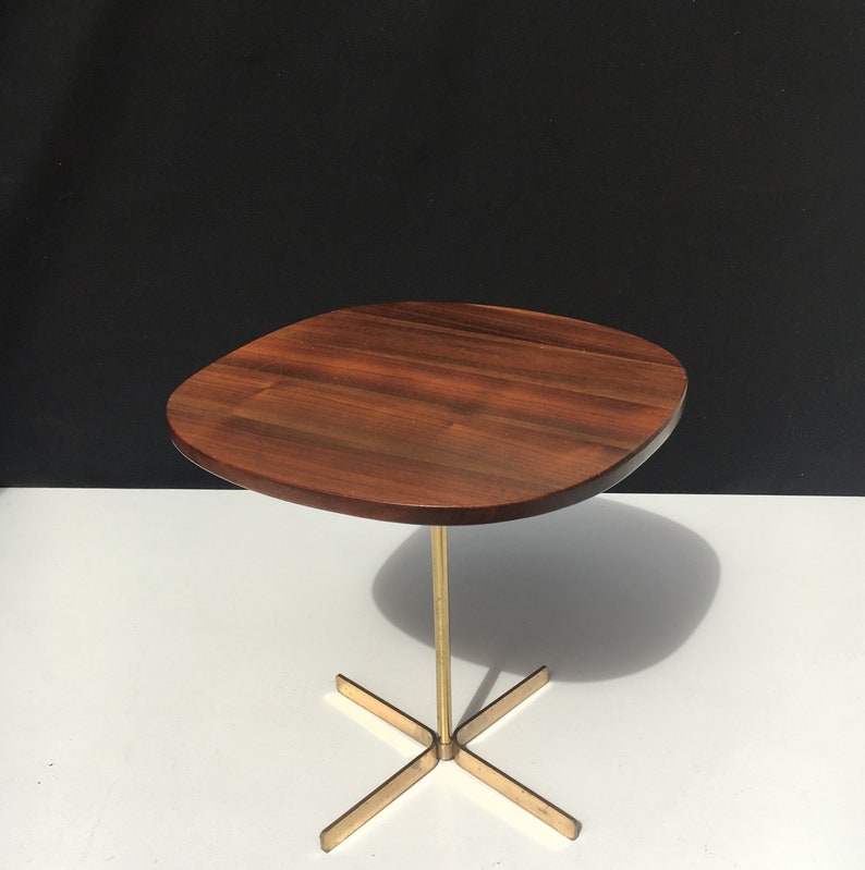 Rare Brass Allan Gould Side Table 1950s image 2