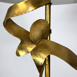 Mid Century Modern Yasha Heifetz Abstract Brass Figurative Table Lamp 1950s image 7