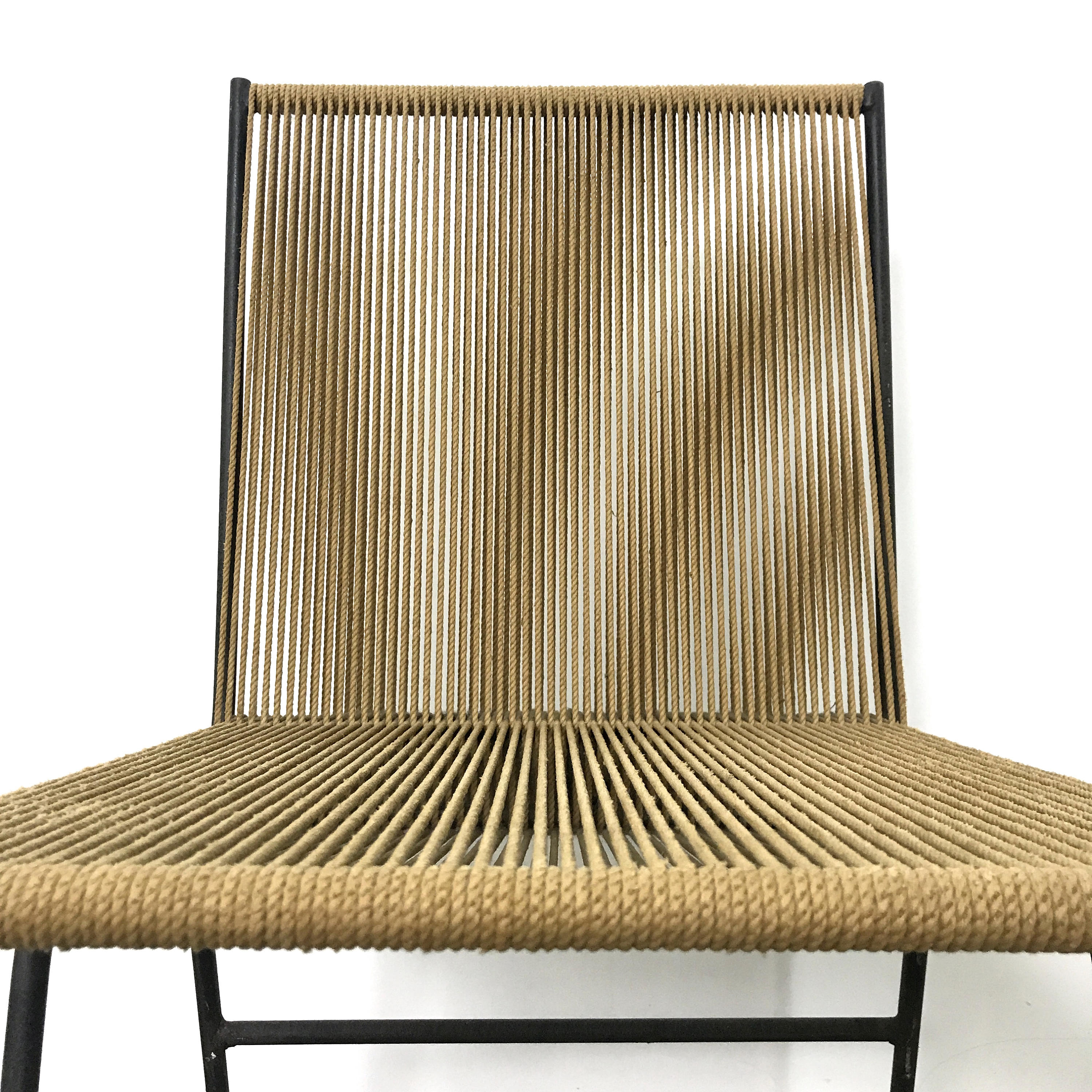 Pair Allan Gould String Chairs 1952