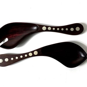 William Spratling Rosewood and Silver Serving Set 1950s image 1