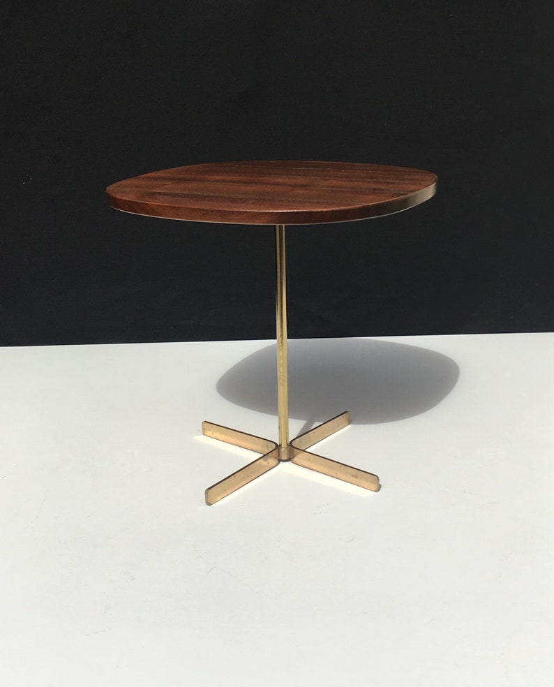 Rare Brass Allan Gould Side Table 1950s image 3